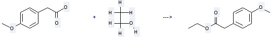 Benzeneacetic acid,4-methoxy-, ethyl ester can be prepared by (4-methoxy-phenyl)-acetic acid and ethanol